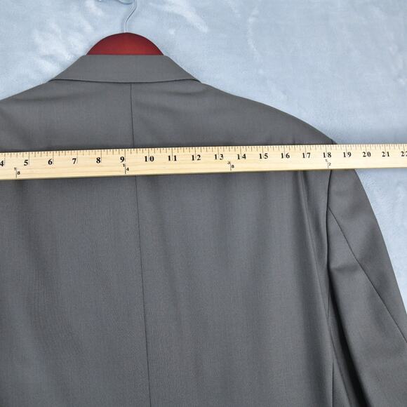 Calvin Klein Blazer Men's 38R Beige Gray Wool Sport Coat Jacket - Picture 12 of 12